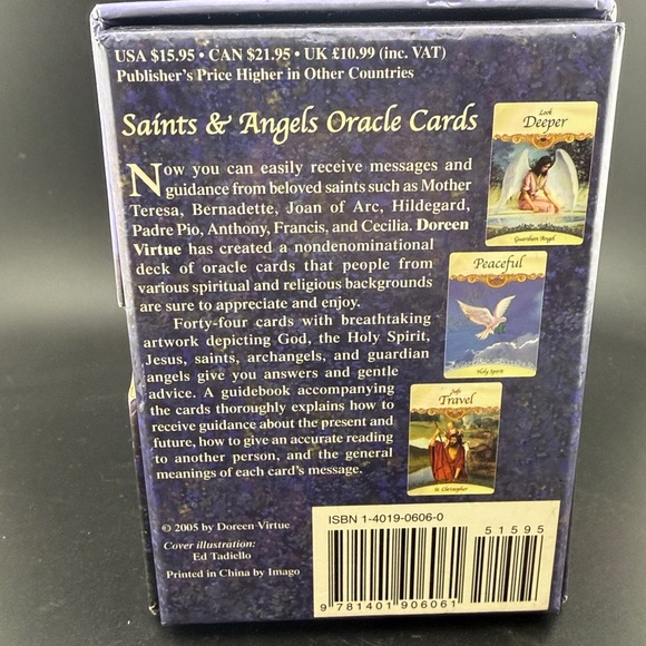 Saints & Angels Oracle Cards - Doreen Virtue Ph.D - Picture 2 of 3